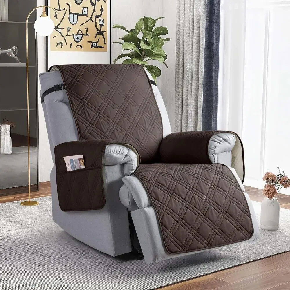 TAOCOCO Waterproof Recliner Chair Covers 30 Inch Wide, Oversized(30'',Chocolate)